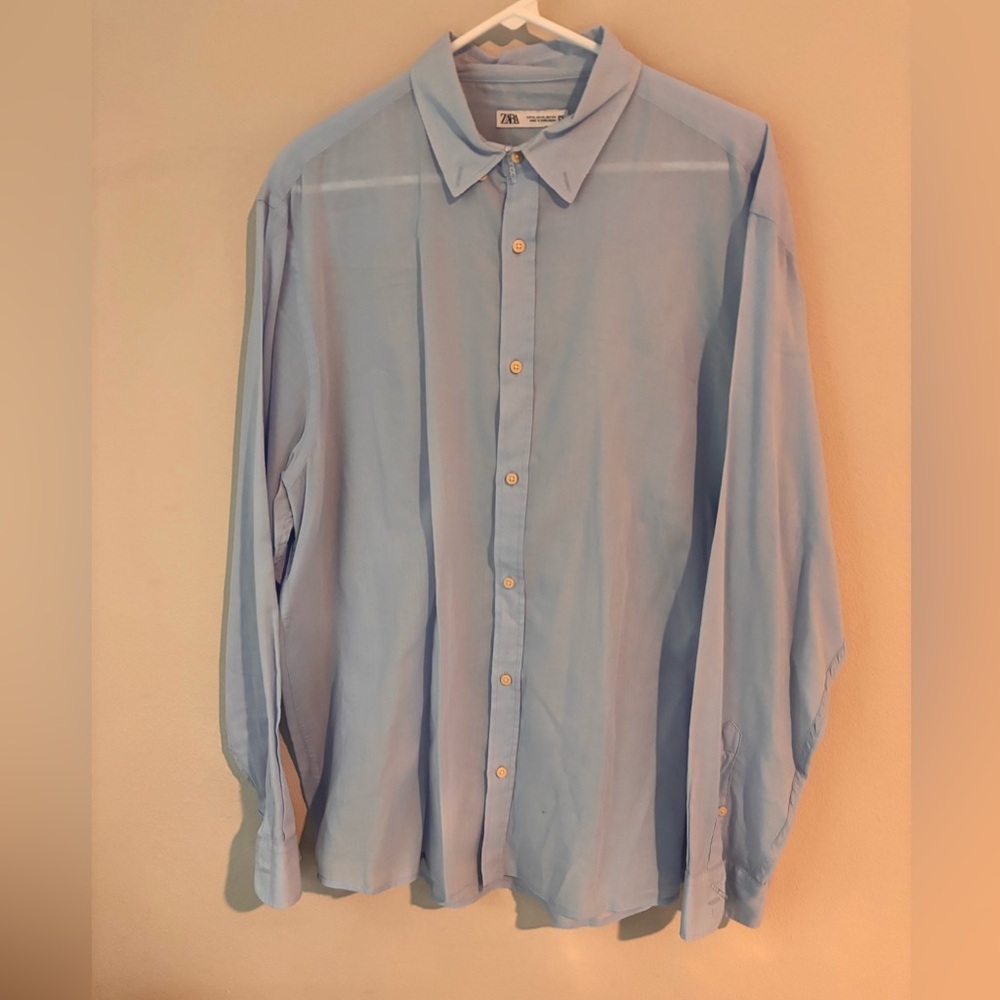 Zara Light Blue Men’s Dress Shirt